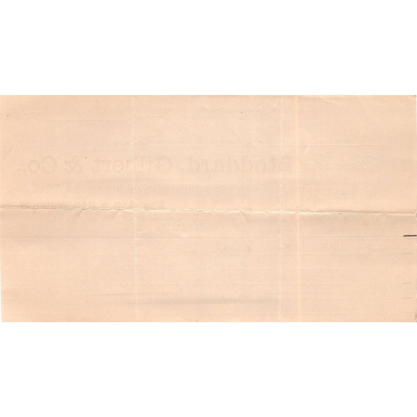 1898 Stoddard, Gilbert & Co Grocers New Haven CT Receipt Letterhead D24