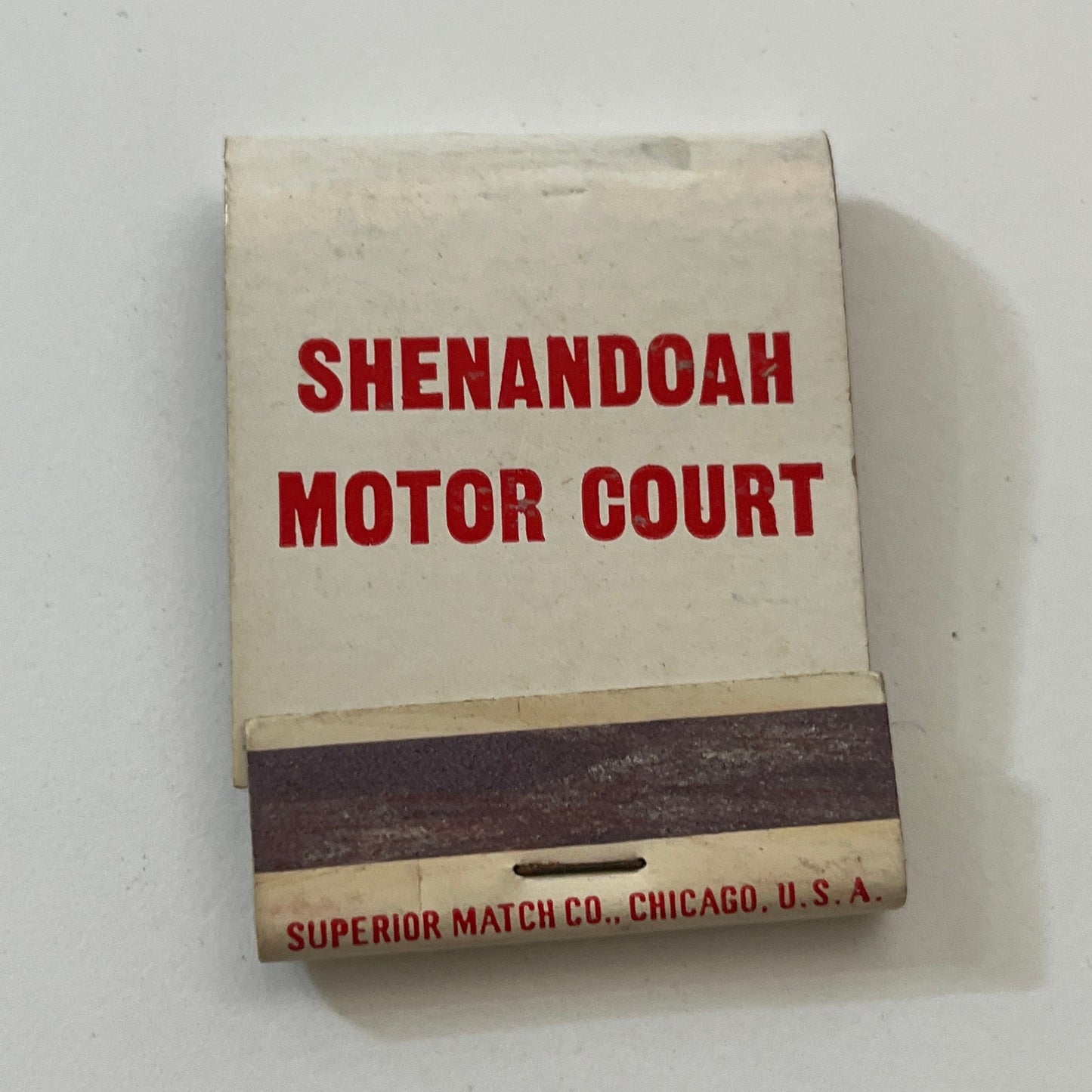Shenandoah Motor Court Troutville Roanoke VA Vintage Matchbook Cover TB6-MB1-2