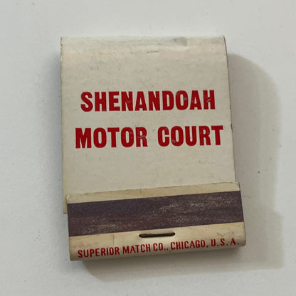 Shenandoah Motor Court Troutville Roanoke VA Vintage Matchbook Cover TB6-MB1-2