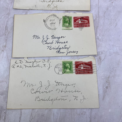 1930s Lot J.J. Unger Bridgeton NJ Postal Cover Envelopes TI5-E-5