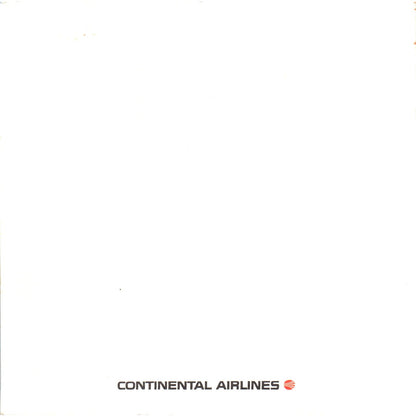 Vintage Continental Airlines Hawaii Vacation Tropical Bounty In Flight Menu AE8
