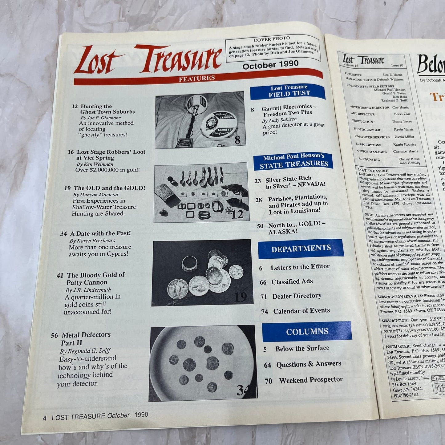 1990 Oct - Lost Treasure Magazine - Treasure Hunting Gold Prospecting M14