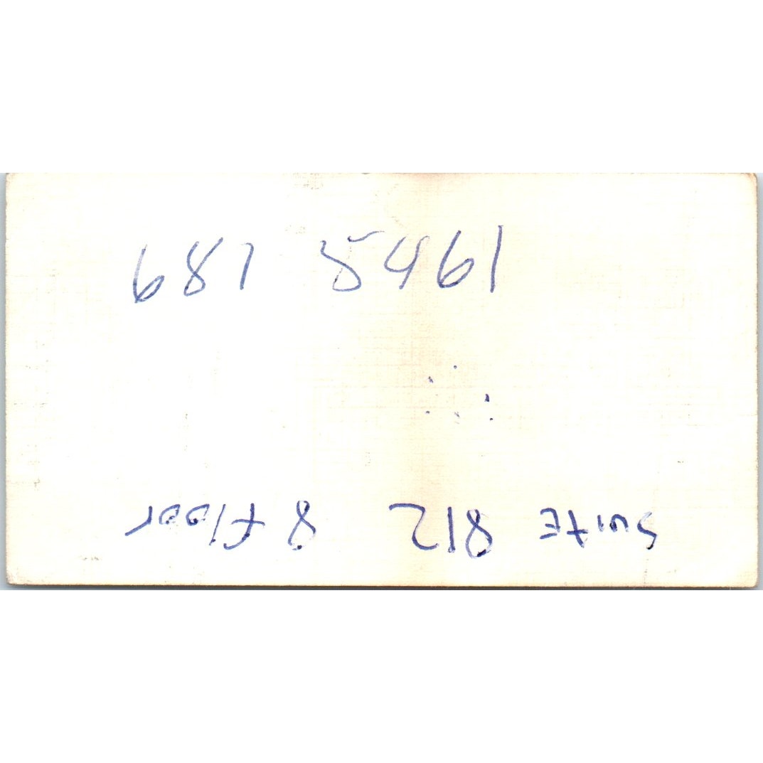 Charles Zajicek Bob Robertson Chevrolet Houston TX Vintage Business Card SE3-B7