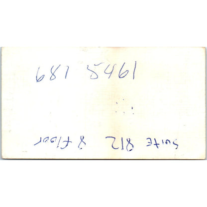 Charles Zajicek Bob Robertson Chevrolet Houston TX Vintage Business Card SE3-B7