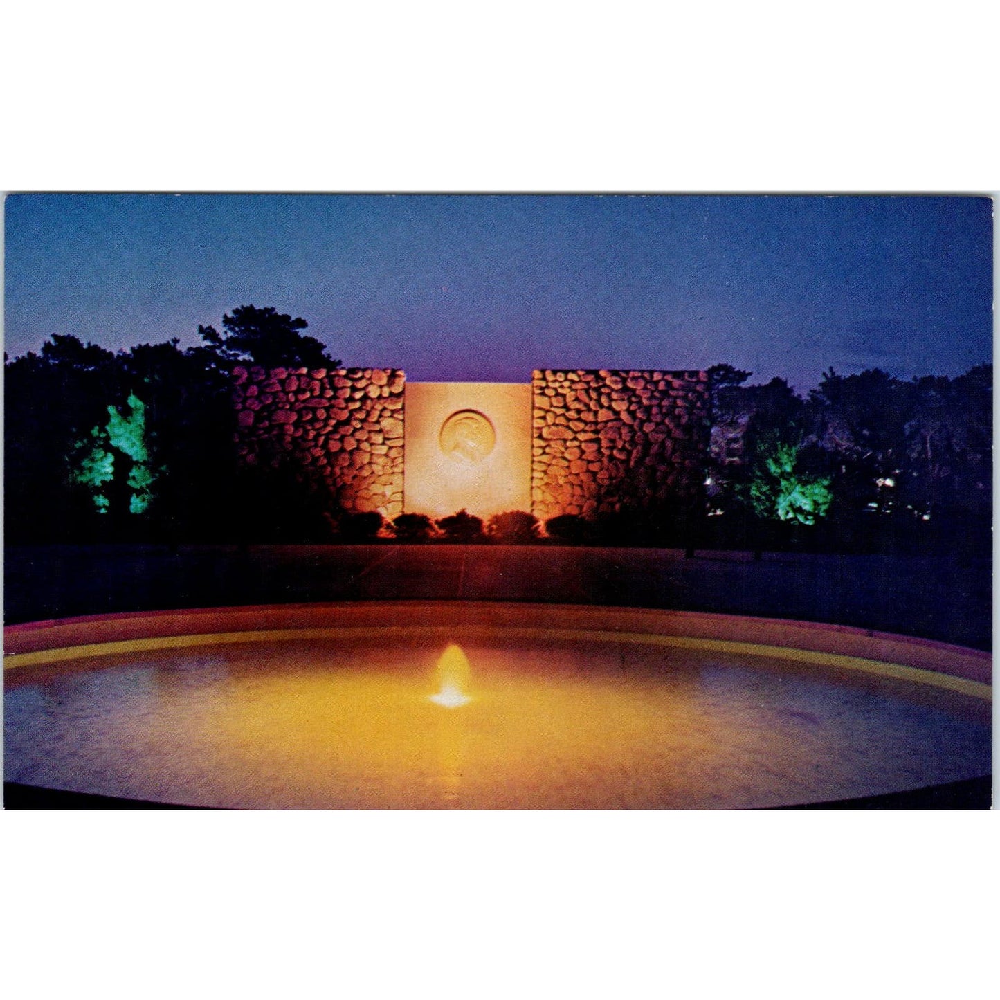 President John F. Kennedy Memorial Hyannisport MA Vintage Postcard PC17