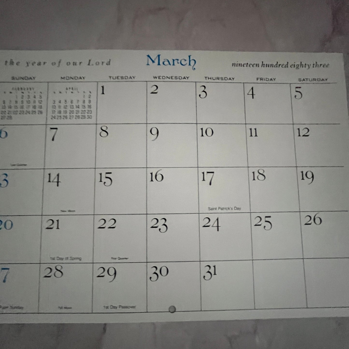 1983 Genesis 9:13 Rainbow Scene Scene 7x10" Art Print V23