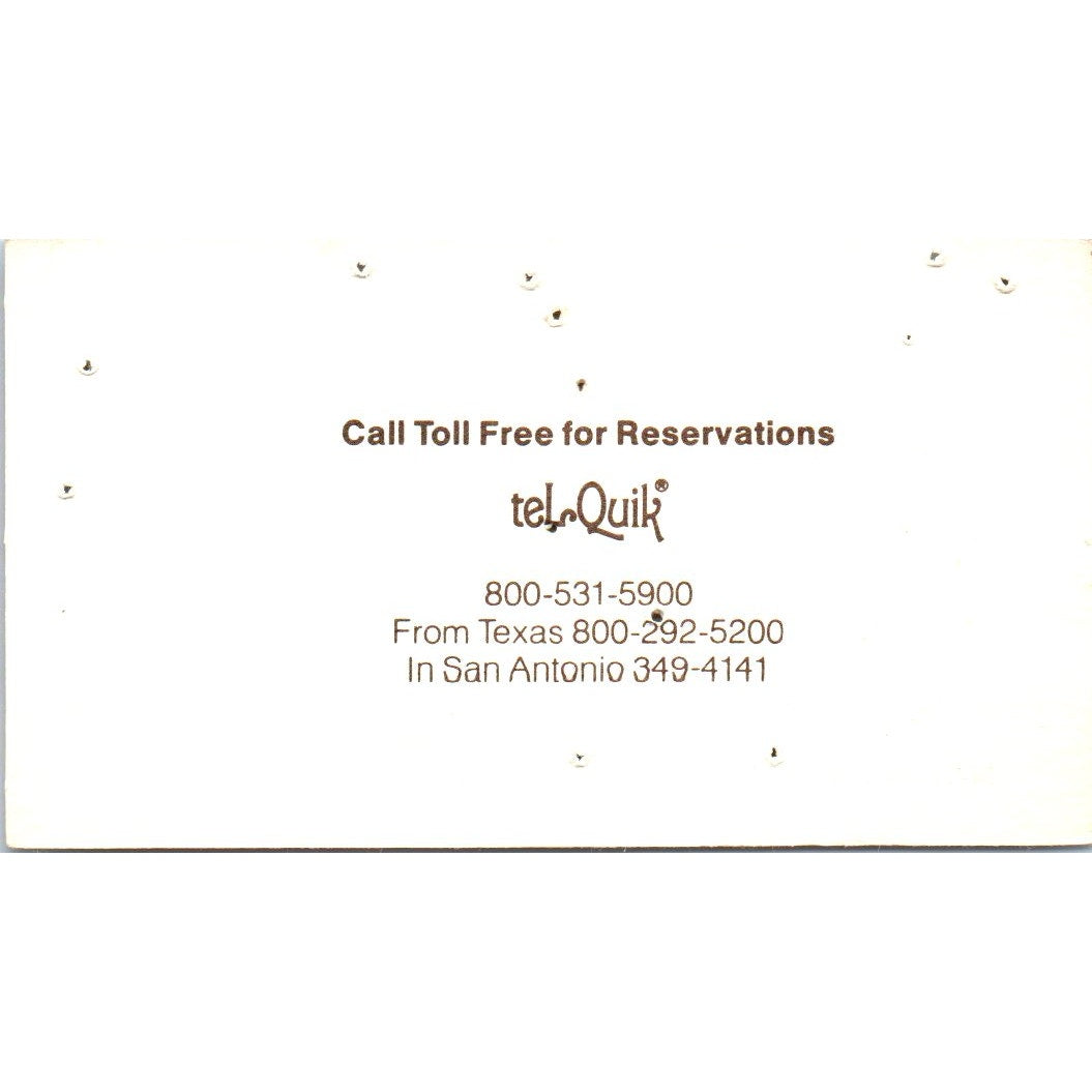 Herb Half Houston TX La Quinta Motor Inns Vintage Business Card SE3-B1