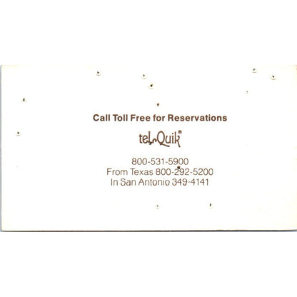 Herb Half Houston TX La Quinta Motor Inns Vintage Business Card SE3-B1