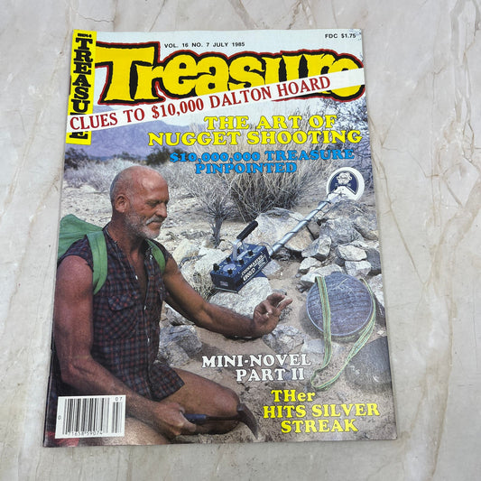 1985 July - Treasure Magazine - Treasure Hunting Metal Detecting Gold Coins M10