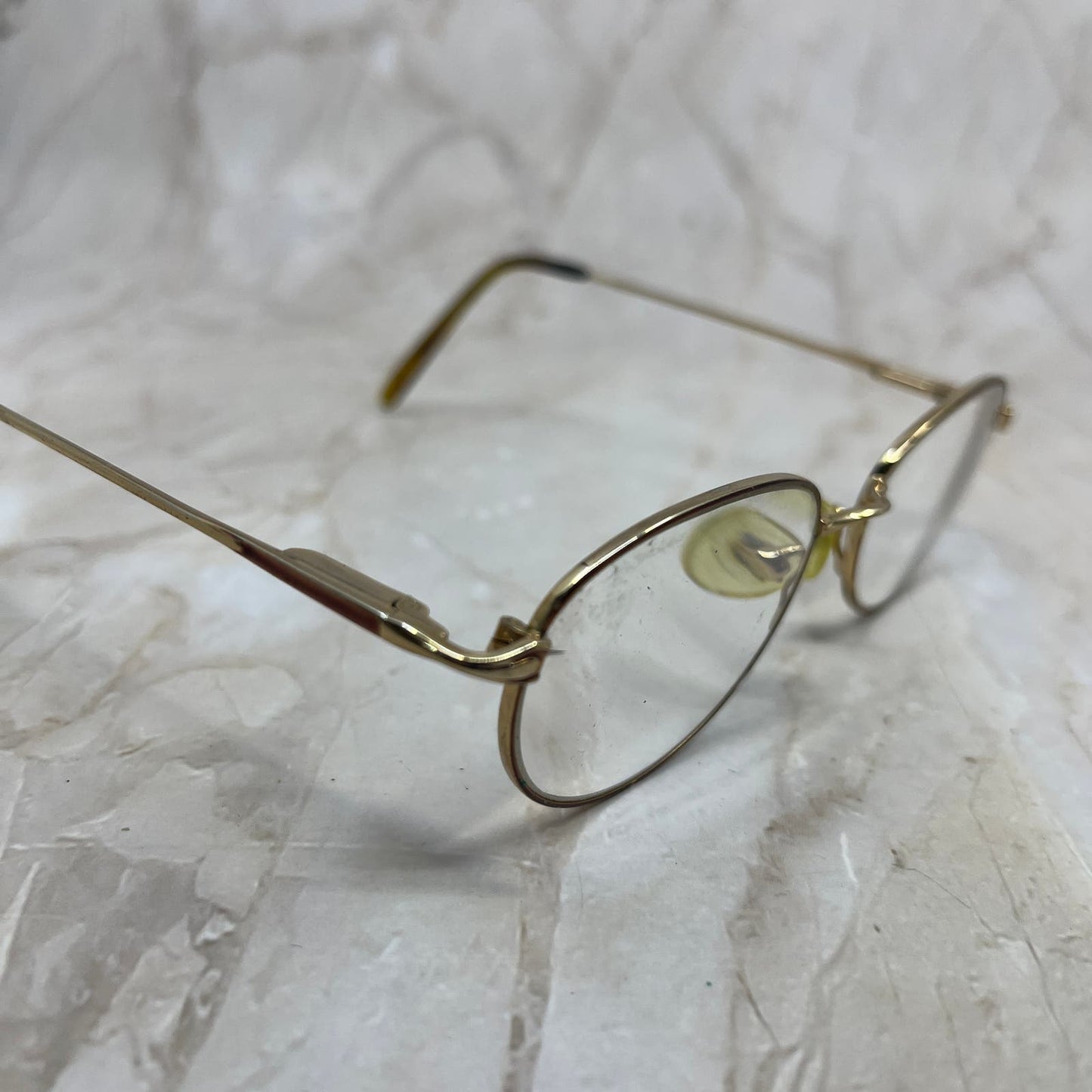 Vintage Oval Gold/Copper Tone Sunglasses Eyeglasses Frames TE9-G2-7