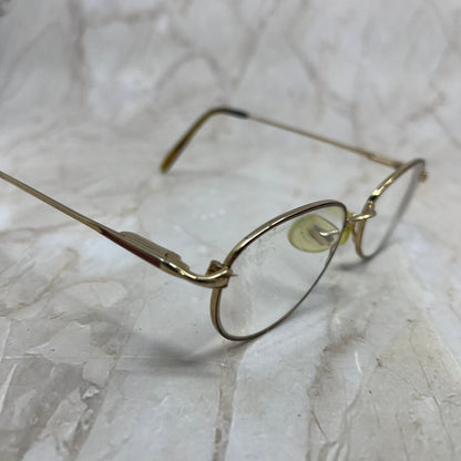 Vintage Oval Gold/Copper Tone Sunglasses Eyeglasses Frames TE9-G2-7