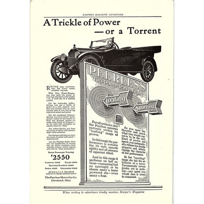 The Peerless Motor Car Co Cleveland Ohio c1920 Ad AF8-7