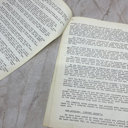 1979 Sept - Pine Cinenega Corporation Mule Creek NM Ranch Update M11