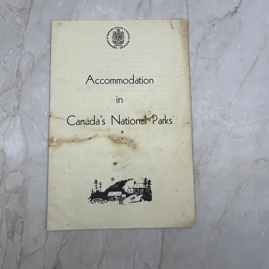 1956 Accommodation in Canada's National Parks Travel Booklet TJ4-P1