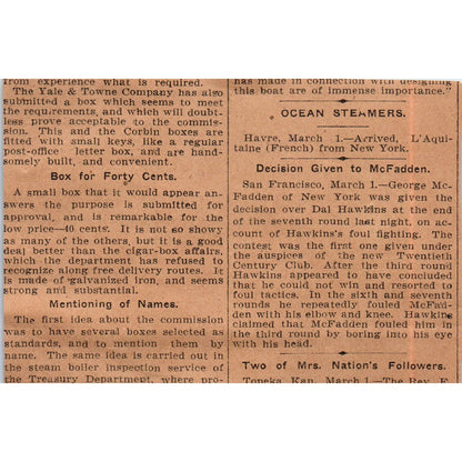 The Mellen & Hewes Co Barstow Ranges Stoves Hartford 1901 Newspaper Ad AD8-H2