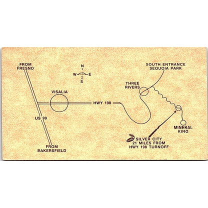 Silver City Store Dale and Connie Jones Three Rivers CA Business Card SF3-B6