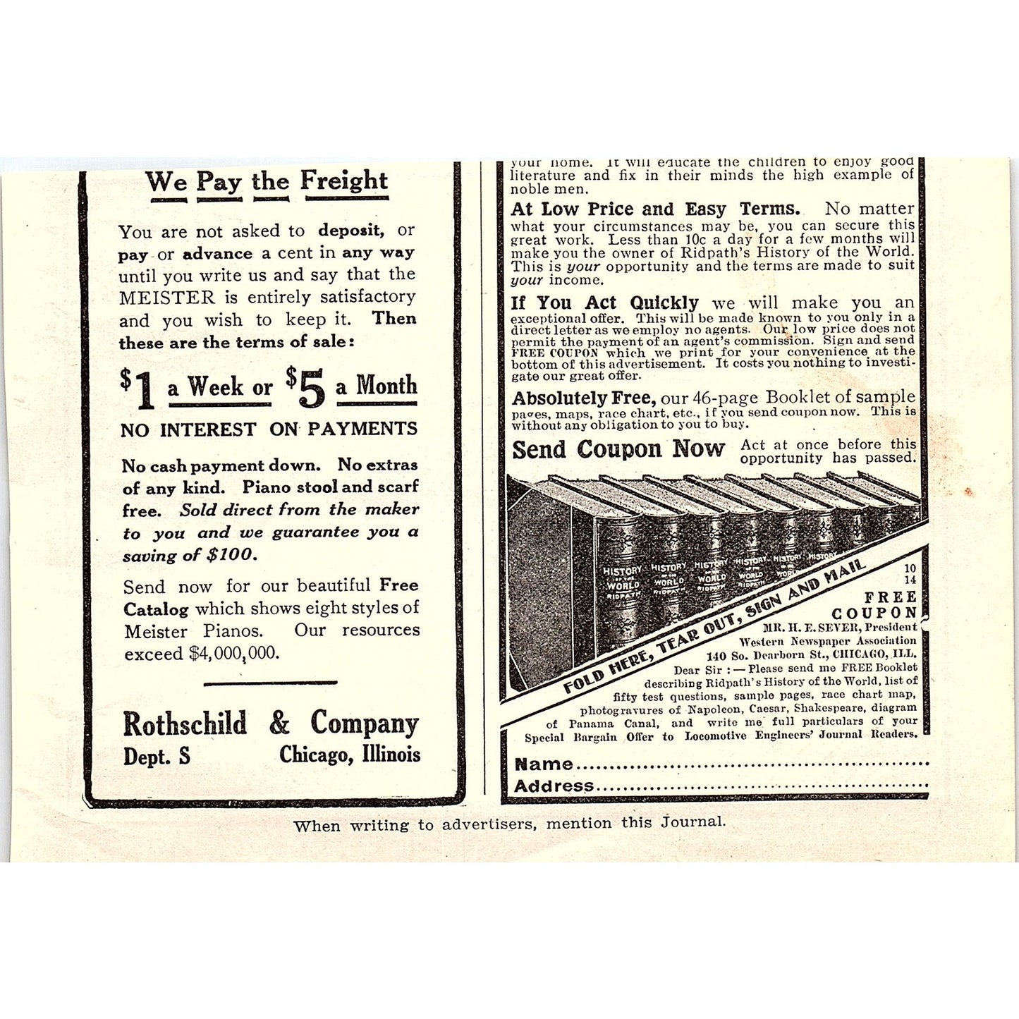 Marshall Ventilated Train Engineers' Cushion Chicago 1914 Original Ad AF3-10