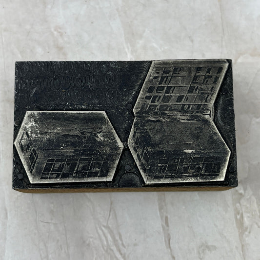 Open and Shut Box - Vintage Letterpress Printers Block Plate TK3