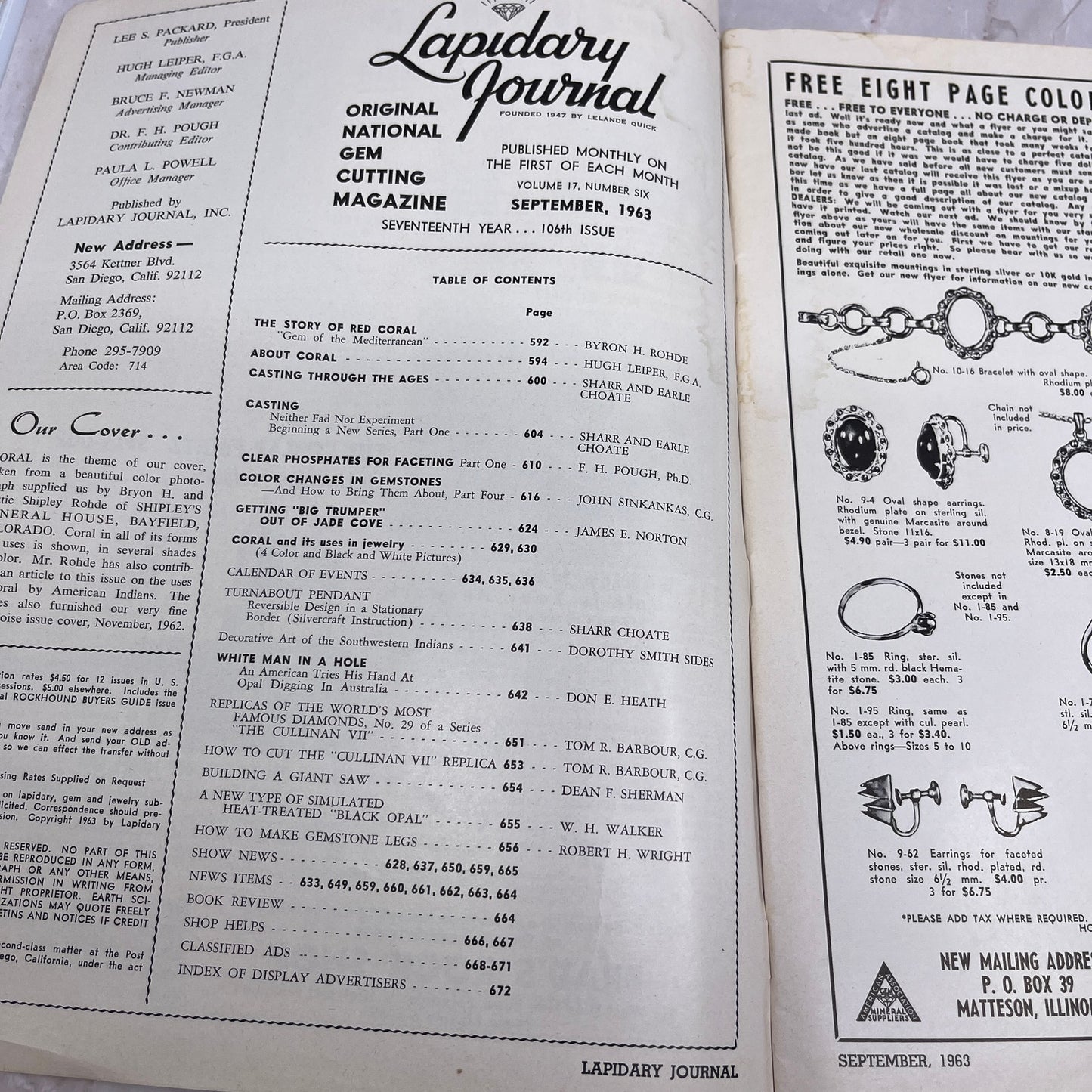 Coral and Its Uses in Jewelry - Lapidary Journal Magazine - Sep 1963 M24