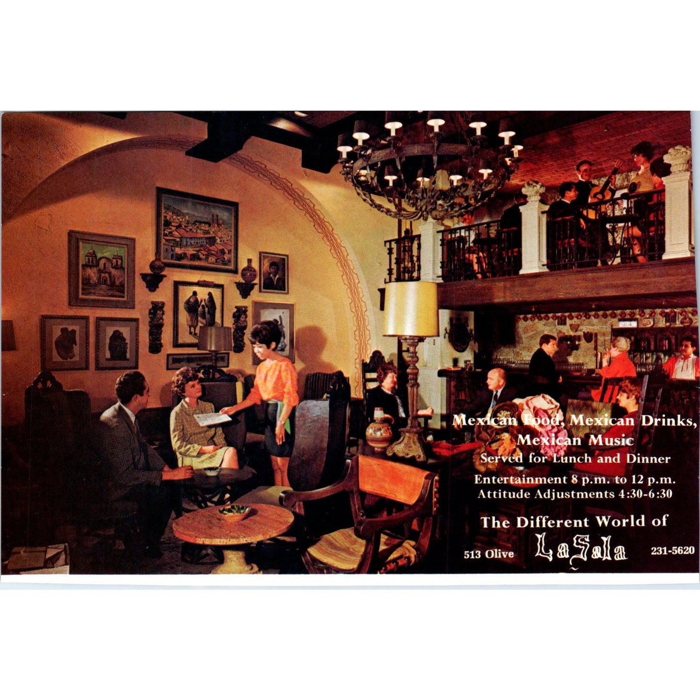 La Sala Mexican Restaurant St. Louis 1971 Magazine Ad AD8-H4