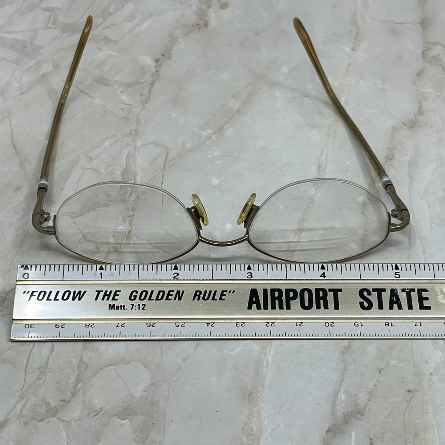 Vintage Oval Half Rim Sunglasses Eyeglasses Frames TE9-G2-5