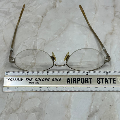 Vintage Oval Half Rim Sunglasses Eyeglasses Frames TE9-G2-5