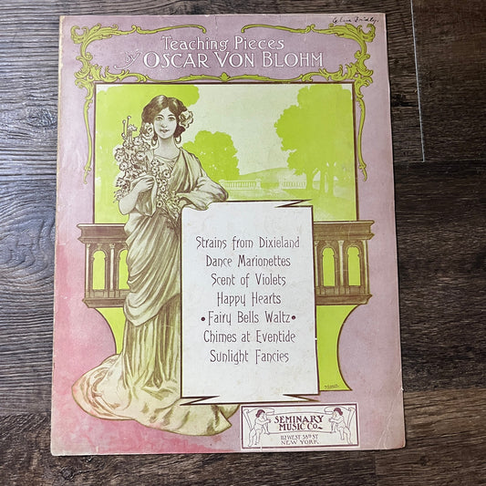 Teaching Pieces by Oscar Von Bloom Fairy Bells Waltz 1906 Sheet Music V13