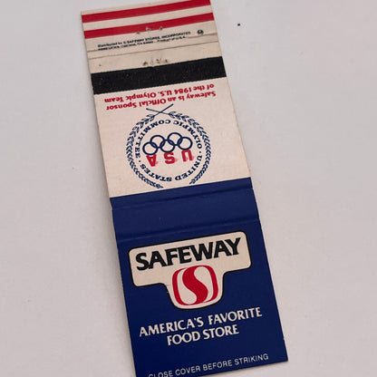 1984 USA Olympic Committee Safeway Vintage Matchbook Cover MB59-2