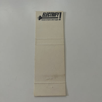 Carlton County Power Kettle River MN Reddy Kilowatt Vtg Matchbook Cover MB37-2