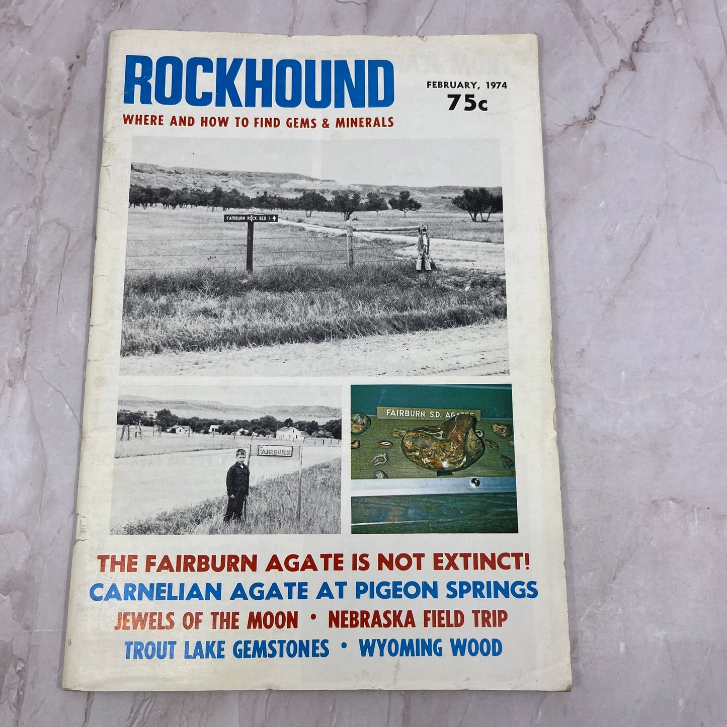 Fairburn Agate Carnelian Agate Pigeon Springs Rockhound Magazine - Feb 1974 M24