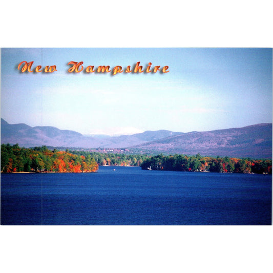 Winnipesaukee NH Looking North Gilford Toward Mt Washington Vintage Postcard PE5