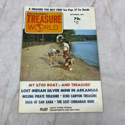1974 Sept - Long John Latham's Treasure World Magazine - Treasure Hunting M13