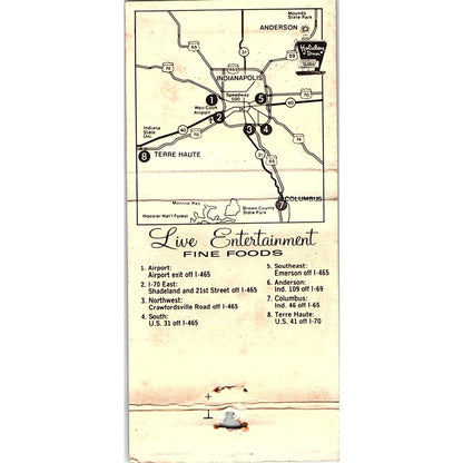 The Copper Hood Holiday Inn Anderson Indiana Vintage Matchbook MM5-8