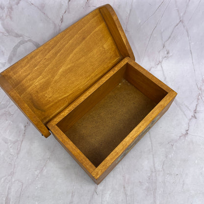 Vintage Handmade Folk Art Wood Hope Chest for American Girl Doll 6x2x3 TH2