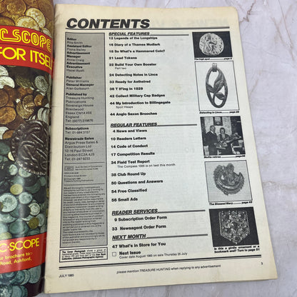 1985 July - Treasure Hunting - Britain's Best Metal Detecting Magazine M20