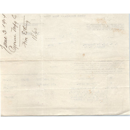 Pyrene Manufacturing Co NY 1915 Original Billhead Letterhead Receipt D8-LL