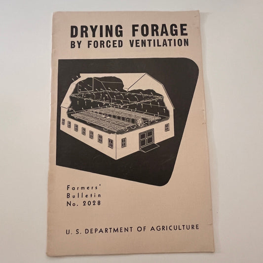 Drying Forage by Forced Ventilation 1951 USDA Farm Bulletin TK2-XB5