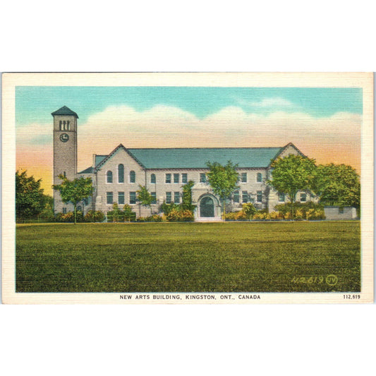 New Arts Building Kingston Ontario Canada Vintage Original Postcard PC10