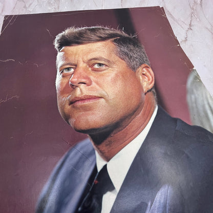 1963 John F. Kennedy Philadelphia Inquirer Portrait Vintage Print 10x13 FL6-4