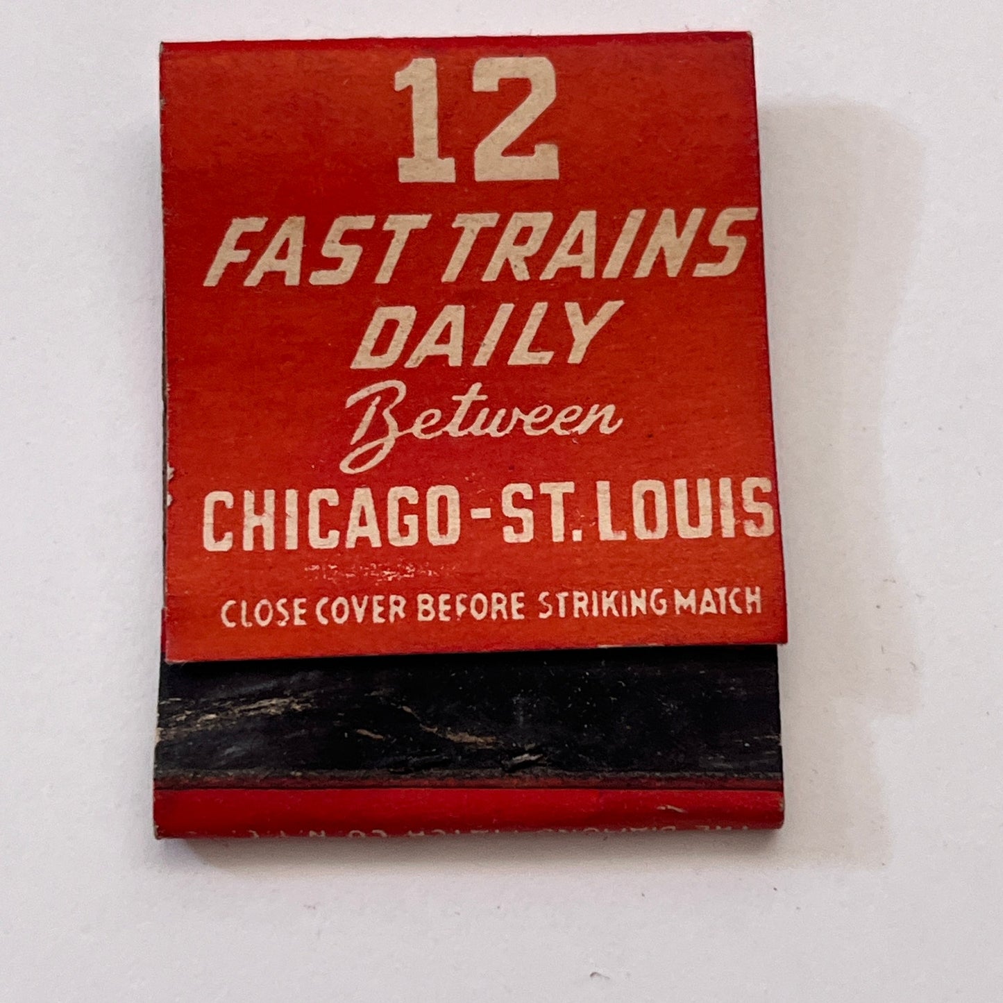 Chicago-St Louis Route of the Abraham Lincoln & Ann Rutledge Matchbook TB8-MB3-4