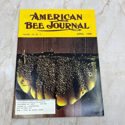 1996 April American Bee Journal Magazine Bees Beekeeping Honey M7