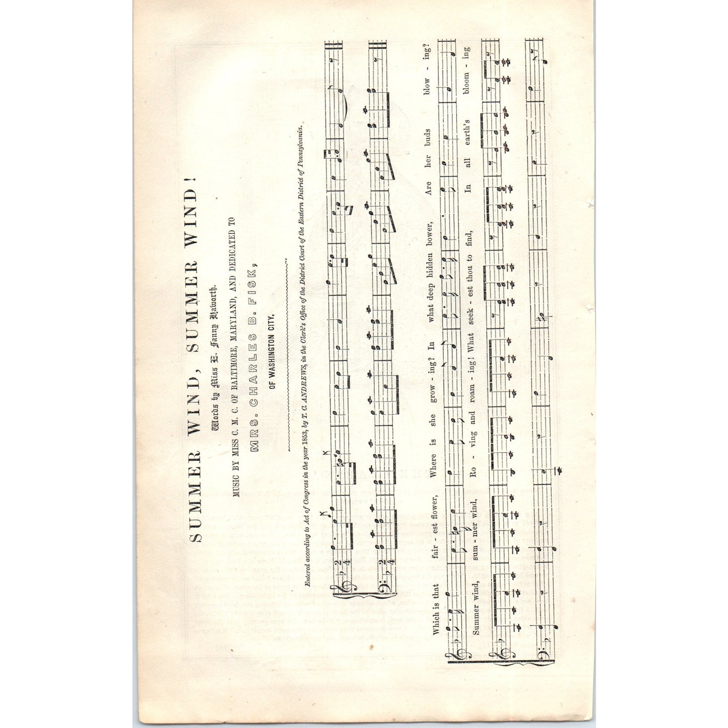 The Czarina Lady's Fashion Plate 1857 Original Engraving D19-1