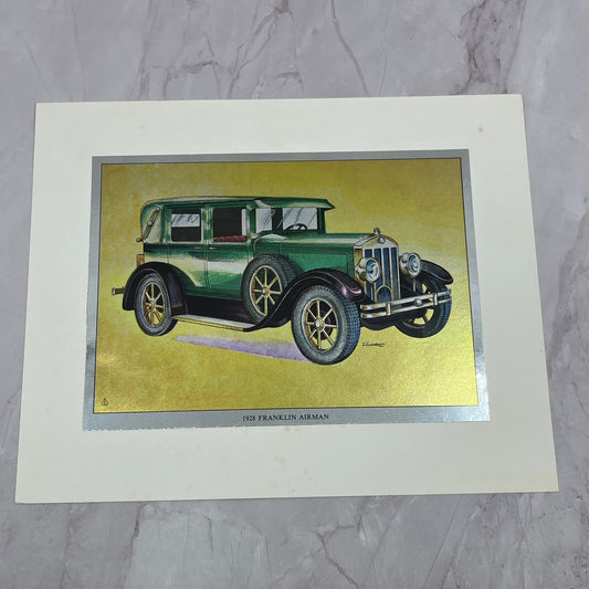 1928 Franklin Airman Automobile Vintage Chromatic Foil Etch 8x10" V18
