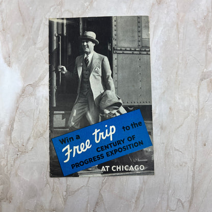 1933 Chicago World's Fair Win a Free Trip Booklet Swift & Company H4-6