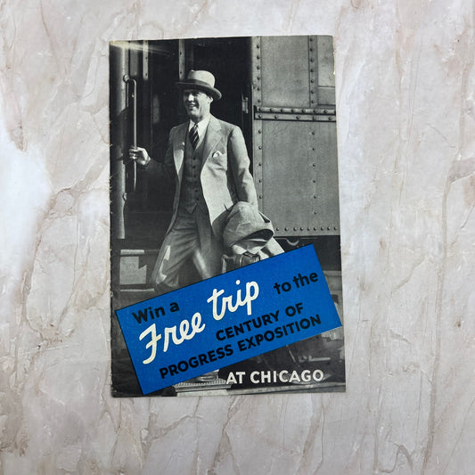1933 Chicago World's Fair Win a Free Trip Booklet Swift & Company H4-6