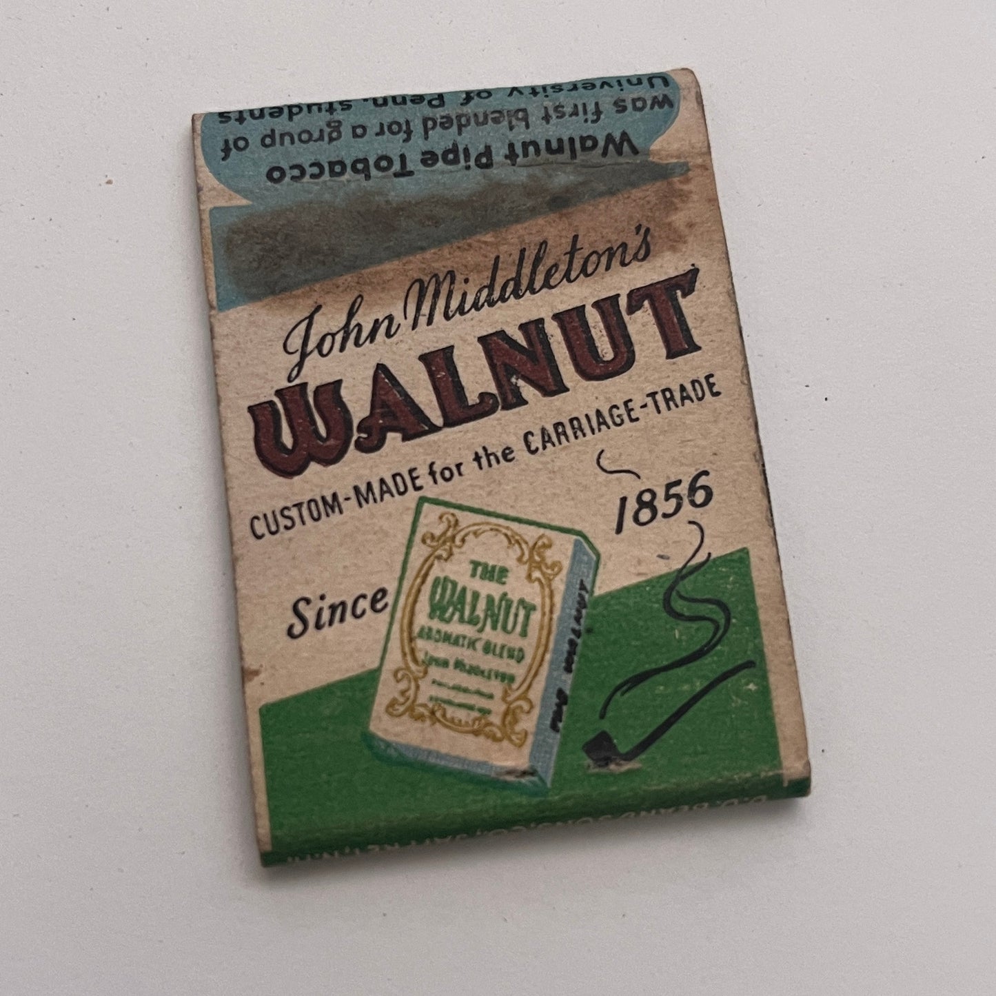 John Middleton's Walnut College Hall Vintage Matchbook Cover TB8-MB-2