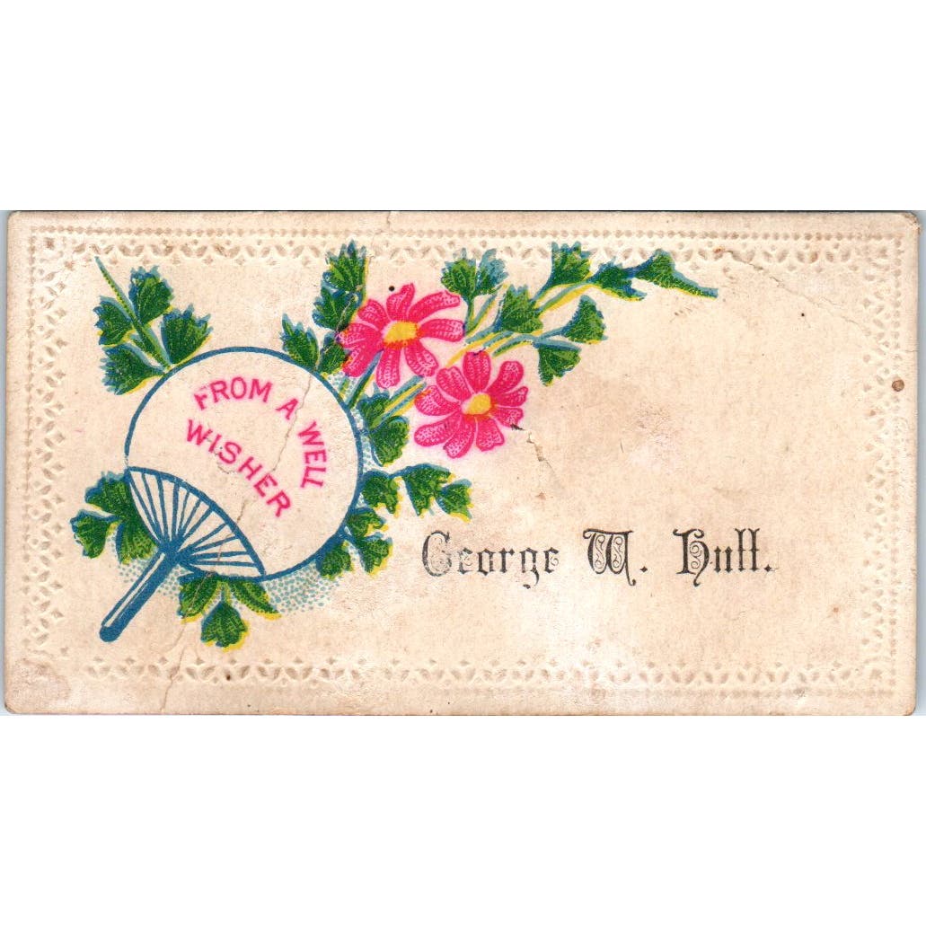 c1880 Victorian Calling Card George W. Hull AE5