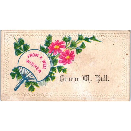 c1880 Victorian Calling Card George W. Hull AE5