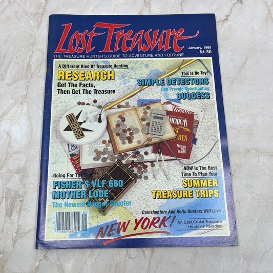 1985 Jan - Lost Treasure Magazine - Treasure Hunting Gold Prospecting M15