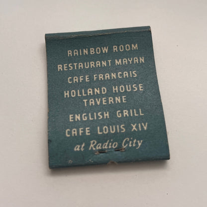 Rockefeller Center Outdoor Ice Skating Pond Vintage Matchbook Cover TB8-MB-6